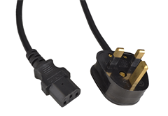 Mains Lead IEC Female to 13 Amp Plug 10m